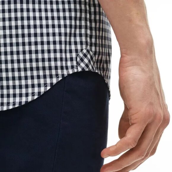 MEN´S SLIM FIT GINGHAM POPLIN SHIRT - Picture 2 of 6